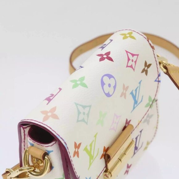 LOUIS VUITTON Monogram Multicolor Heart Breaker Bag White LV Auth - Picture 7 of 16